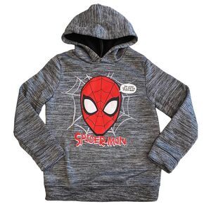 Marvel Boys Spider-Man Hooded Sweatshirt Hoodie - Boys Size 7